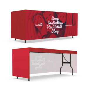 6ft 3-Sided Fitted Table Cover